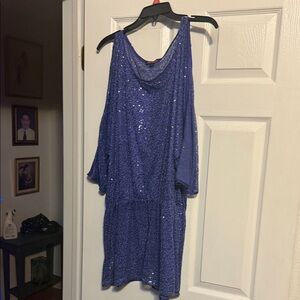 Betsey Johnson Shimmering Blue Blouse